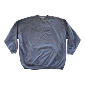 Vintage 90's Nevada Jeanswear Crewneck Sweater Blue Large